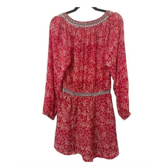 THE KOOPLES Sunrise Embellished Bohemian‎ Mini Dress Sz 2 - Picture 4 of 4